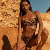 Dancing Leopard Halo Lalita Bandeau Bikini Top In Leopard