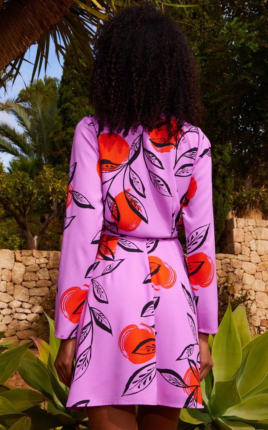 Dancing Leopard Marley Mini Dress In Sunset Dot